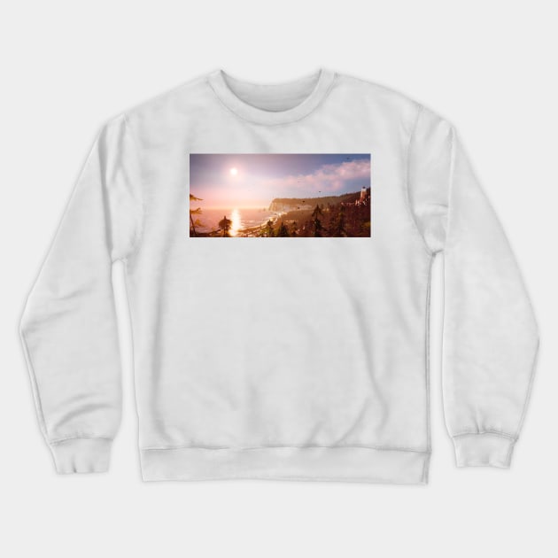 Life is Strange Arcadia Bay Landscape Crewneck Sweatshirt by senaeksi